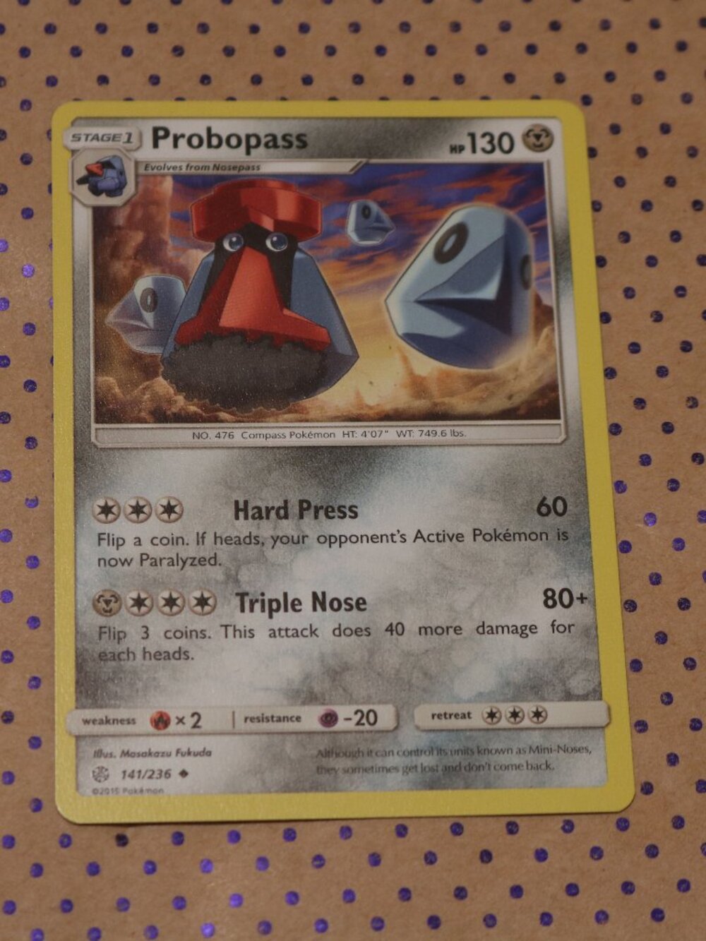 Probopass 141/236 Pokemon Card (2019)